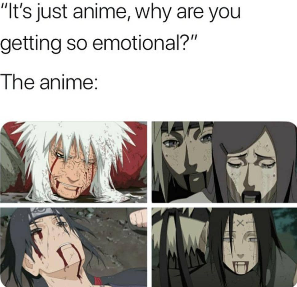 meme Naruto tentang tersenyum