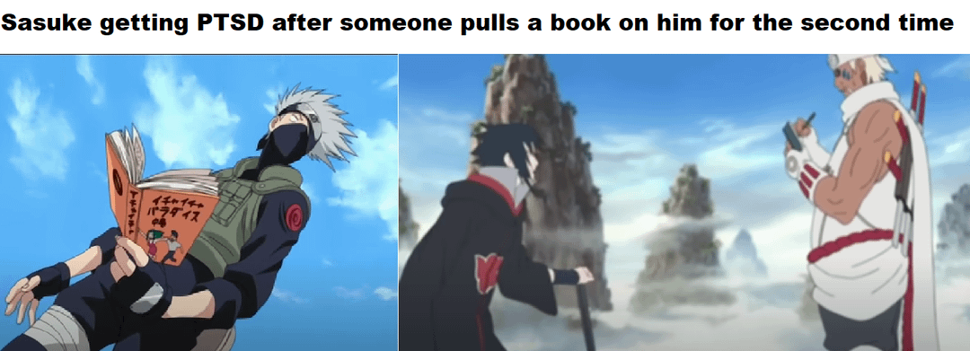 meme Naruto tentang trauma