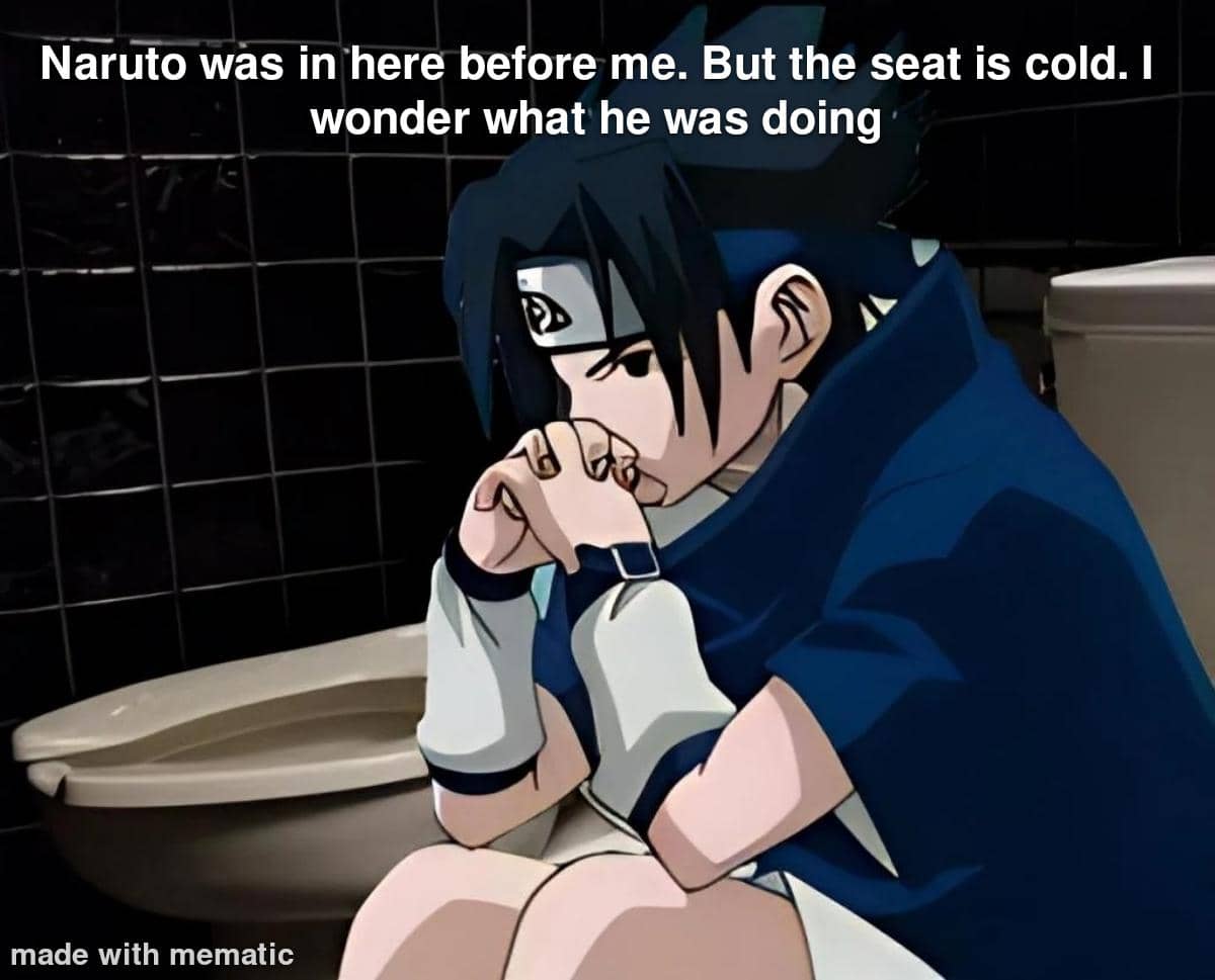 meme Naruto tentang toilet