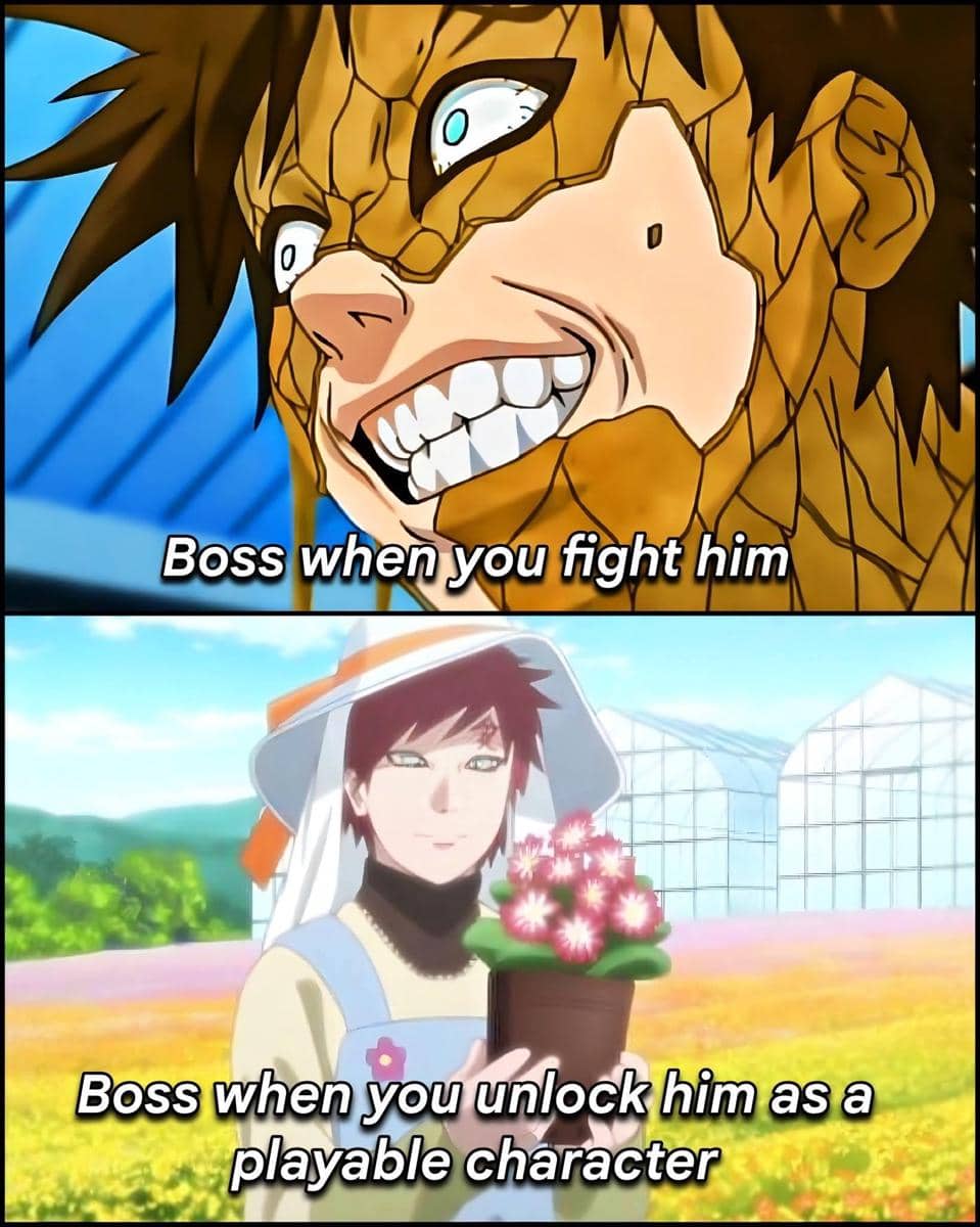 meme Naruto tentang bos