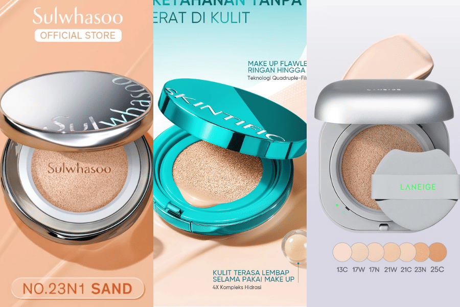 7 Rekomendasi Cushion Minim Oksidasi yang Gak Bikin Kulit Kusam