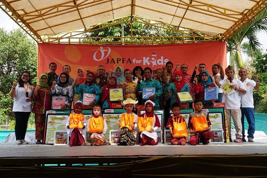 Implementasi program JAPFA for Kids tahun 2019 di Lampung Selatan. (Dok. JAPFA)