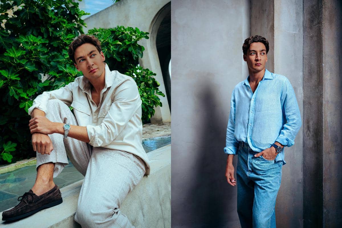 7 Gaya Clean Outfit ala George Russell, Simpel Tapi Berkelas!