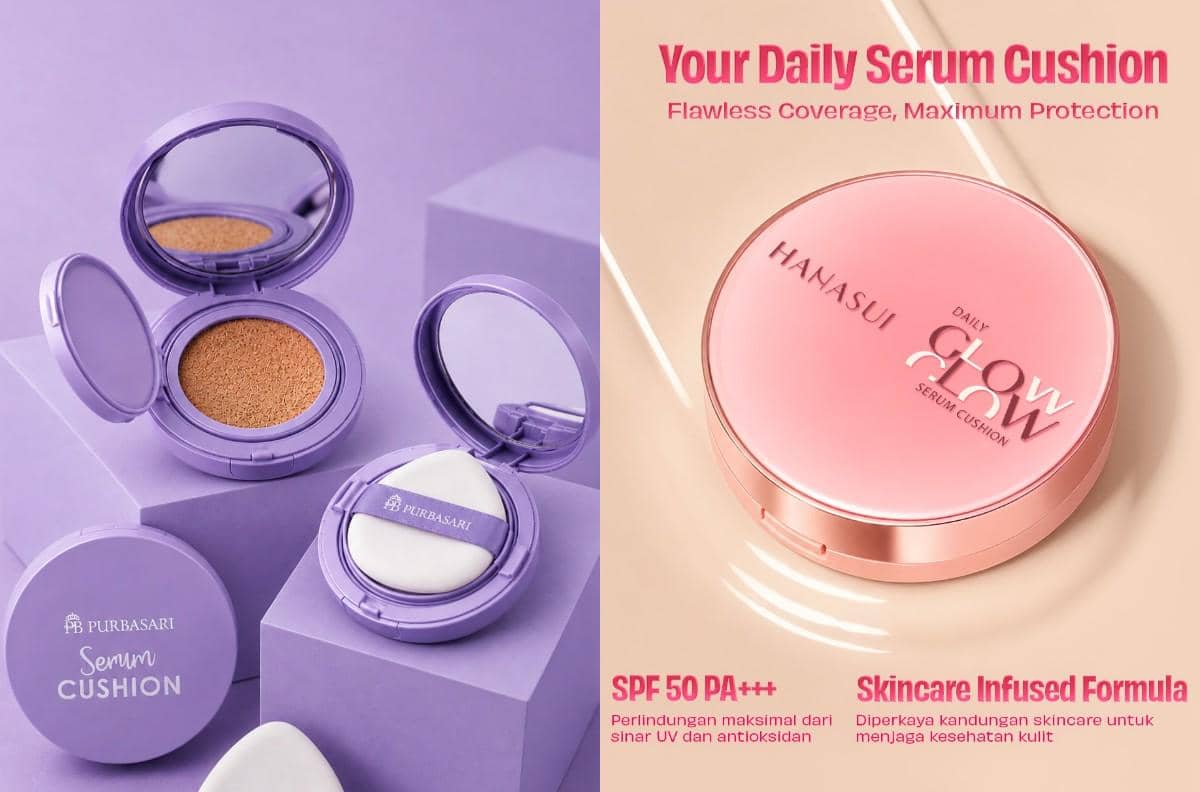 5 Rekomendasi Serum Cushion Wajib Coba 2026, Makeup Rasa Skincare!