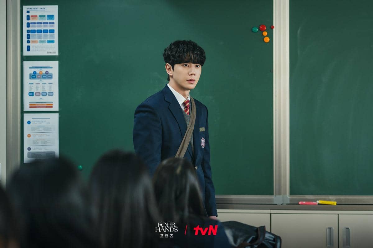 Potongan adegan drama Korea Four Hands, Two Sonatas yang dibagikan akun CJnDrama di platform X sebagai materi promosi.