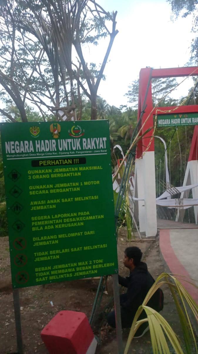 Pongpet, TNI AD, jembatan gantung