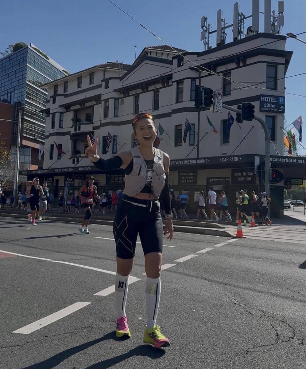 Gaya Public Figure di Sydney Marathon (instagram.com/septriasaacha)