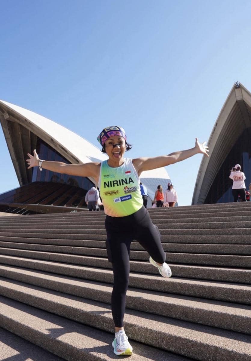 Gaya Public Figure di Sydney Marathon (instagram.com/nirinazubir_)