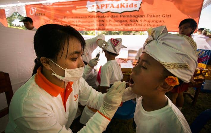 Implementasi program JAPFA for Kids pertama kali tahun 2008 di Bali. (Dok. JAPFA)
