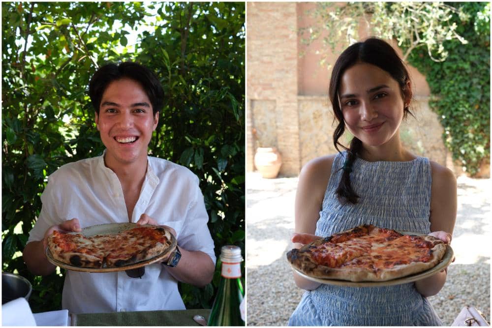 El Rumi dan Syifa Hadju Belajar Membuat Pizza di Tuscany