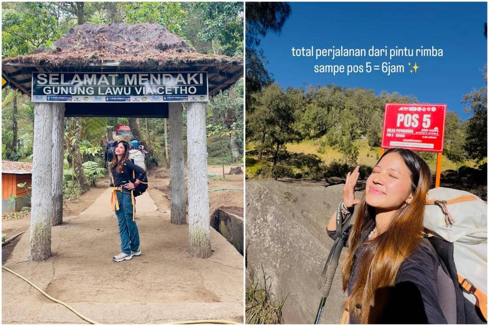 Bella Graceva Mendaki Gunung Lawu via Cetho, Tempuh 6 Jam Perjalanan!