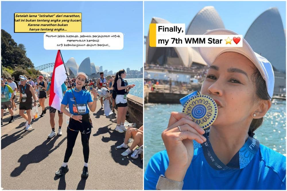 Melanie Putria Finish Sydney Marathon 2026 dan Raih 7th WMM Star