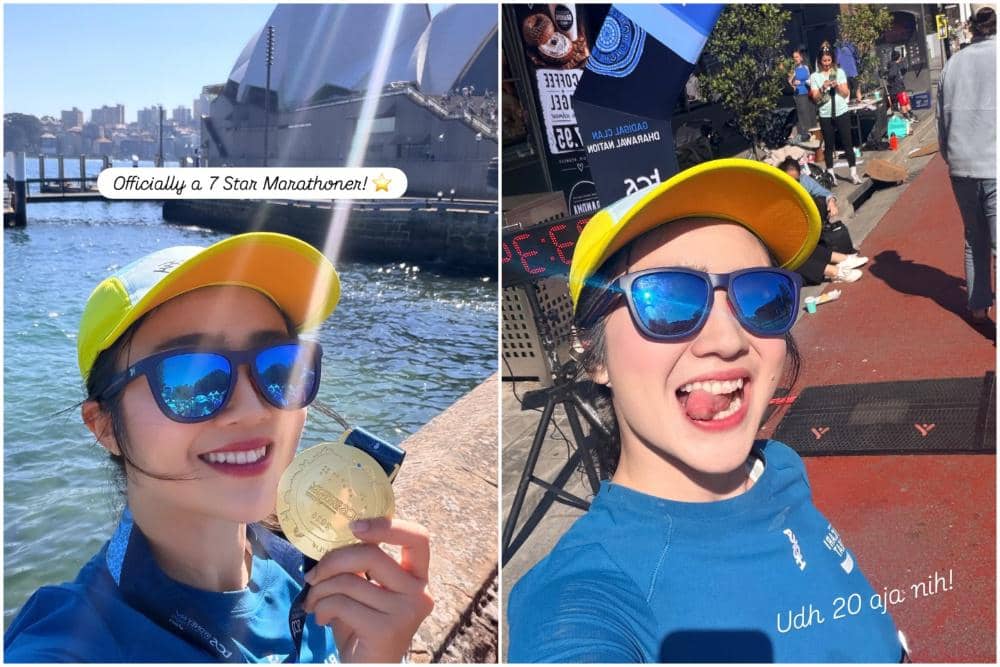 Febby Rastanty Sukses Taklukkan Sydney Marathon 2026, Full Senyum!