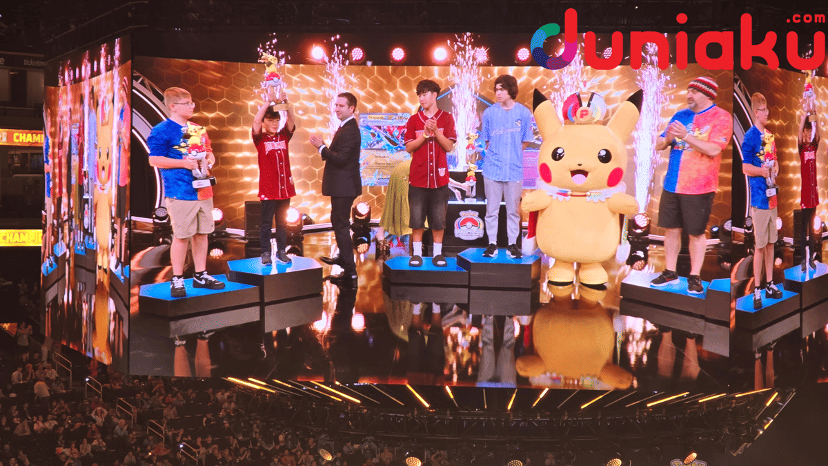 Yuta Araki, juara Pokémon World Championships 2026 kategori TCG, dalam ajang kompetisi kartu koleksi Pokémon.