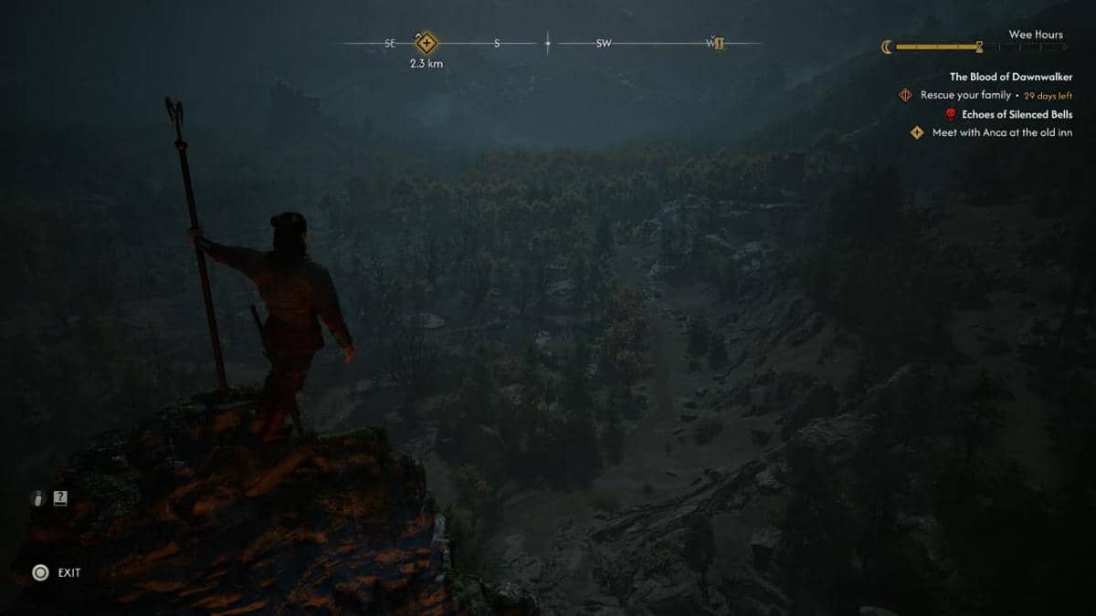 Tangkapan layar resmi gim The Blood of Dawnwalker dari Rebel Wolves dan Bandai Namco Entertainment Asia.