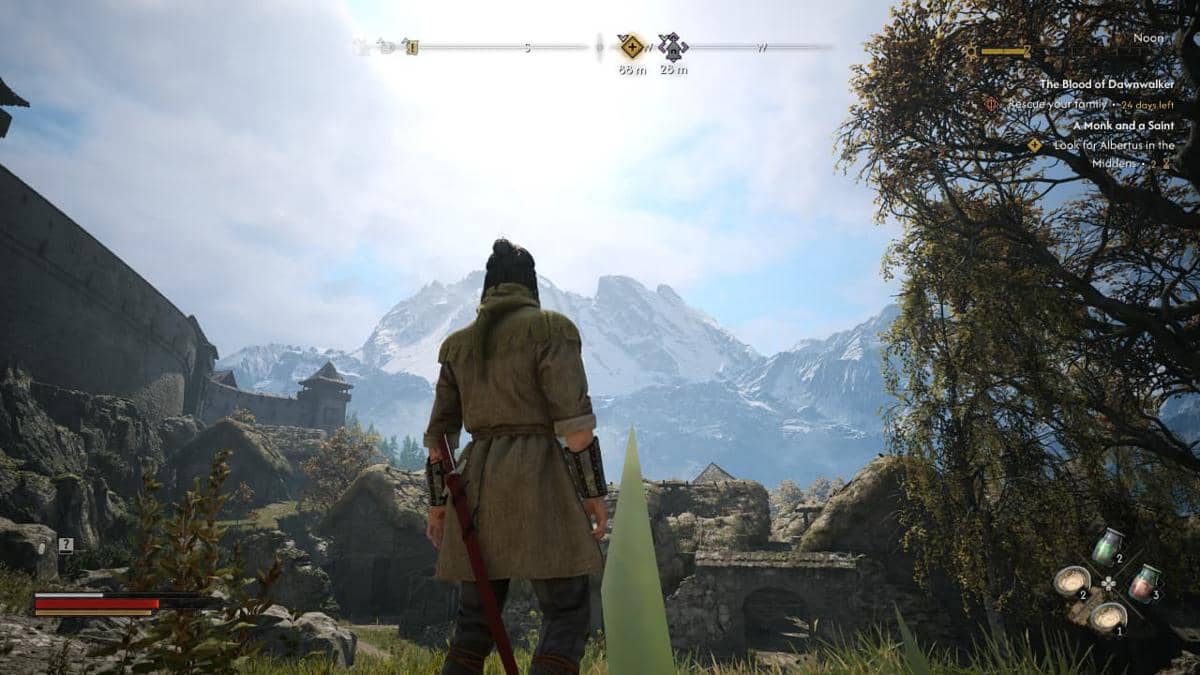 Tangkapan layar The Blood of Dawnwalker dari Rebel Wolves dan Bandai Namco Entertainment Asia dalam materi promosi.