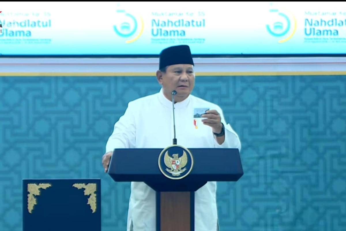 Prabowo Terima Kartu Anggota NU, Jadi Anggota Seumur Hidup