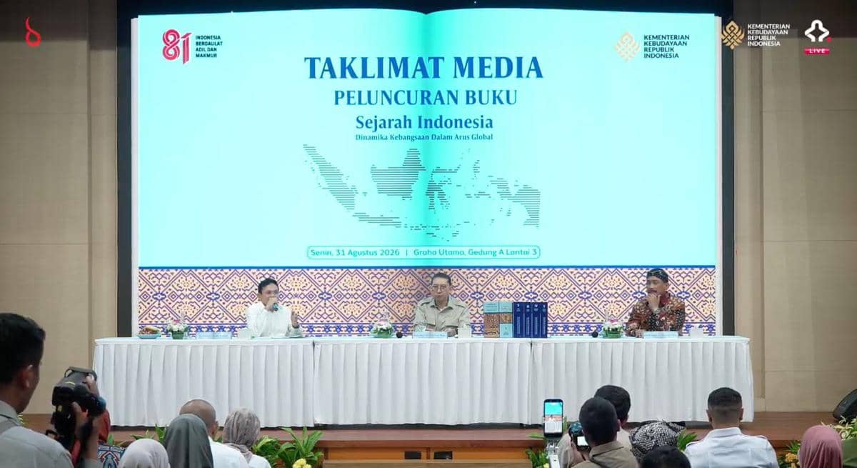 Buku Sejarah Indonesia Resmi Diluncurkan Kemenbud (youtube.com/@kemenbud)