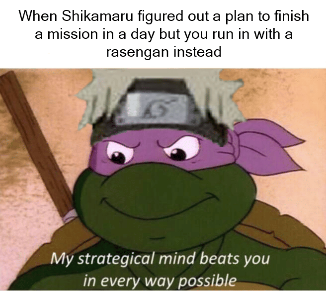 meme Naruto tentang rencana