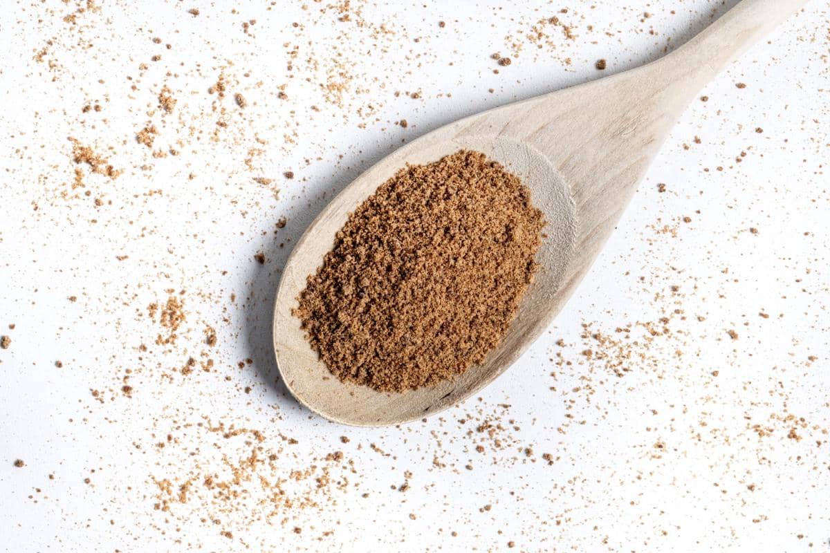 ilustrasi bubuk hojicha