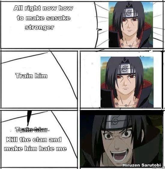 meme Naruto tentang rencana