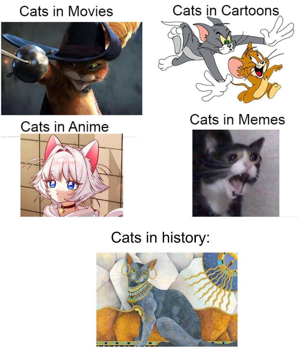 meme kucing tema anime