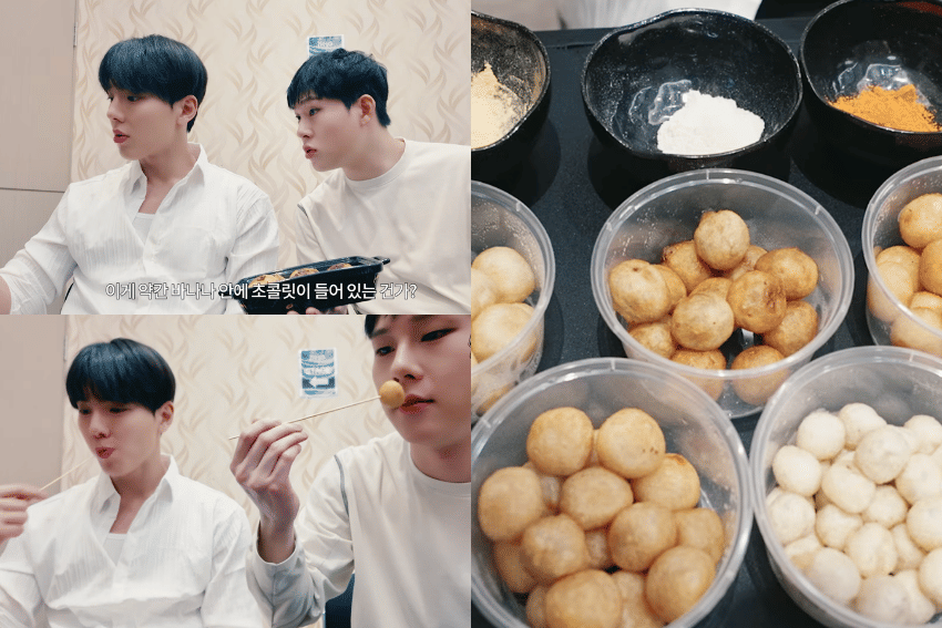 Shownu dan Joohoney MONSTA X Ketagihan Cimol Isi Keju sama Bolen Pisang
