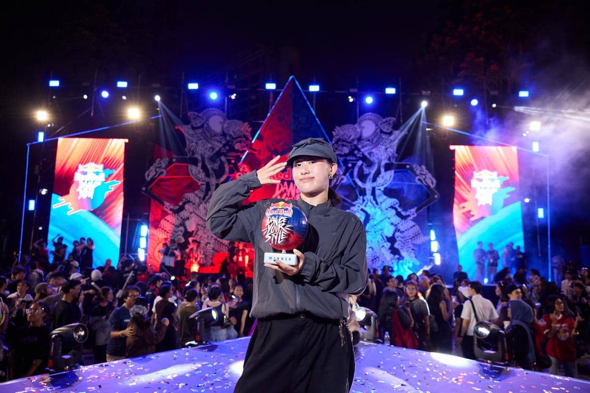 Stella Aurellia saat memenangkan kompetisi nasional Red Bull Dance Your Style di Plaza Timur GBK dan siap jadi wakil Indonesia di Swiss