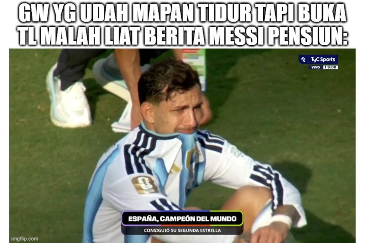 8 Reaksi Kocak Warganet Komentari Messi Pensiun dari Timnas Argentina