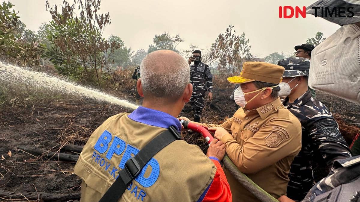 Gubernur Norsan ke Lokasi Karhutla, Sebut Ada 10 Perusahaan Terlibat
