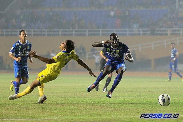 Konate Makan, striket Persib tahun 2014 ketika menjuarai lagi Liga Indonesia (Dok. Museum Persib Blog)