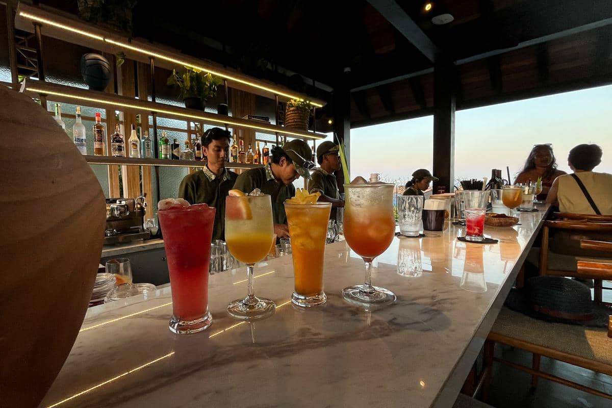 beberapa menu minuman di Cascayu Bar