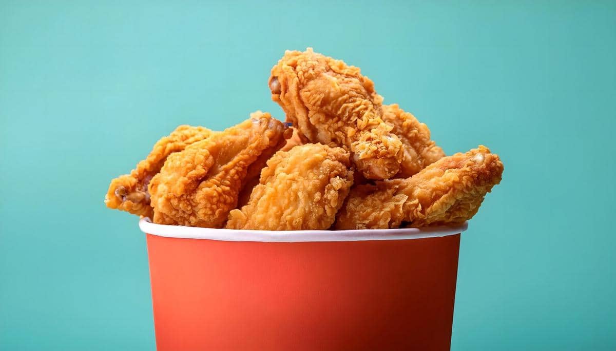 ilustrasi fried chicken, ayam goreng