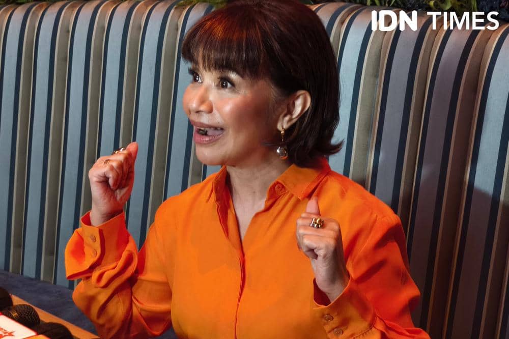 Potret Ruth Sahanaya dijumpai usai press conference EP terbarunya bertajuk Merindu di Jakarta, Selasa (1/9/2026) (IDN Times/Juan Dwi)