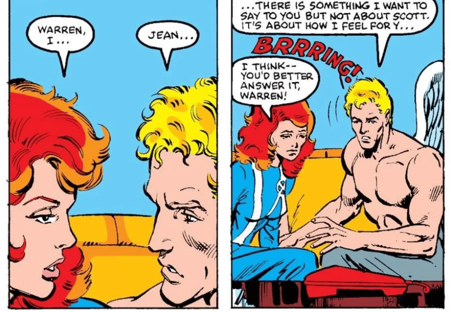 Jean Grey dan Warren Worthington III