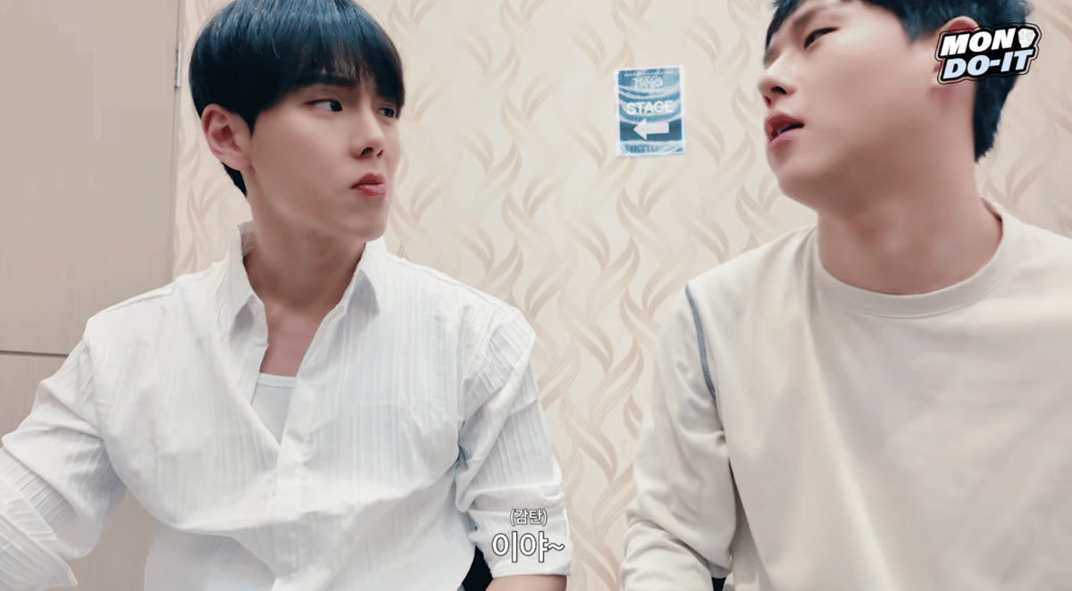 momen Shownu dan Joohoney coba makanan Indonesia