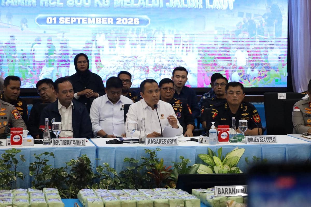 BNN Ungkap Penyelundupan 800 Kg Ketamin di Natuna Utara