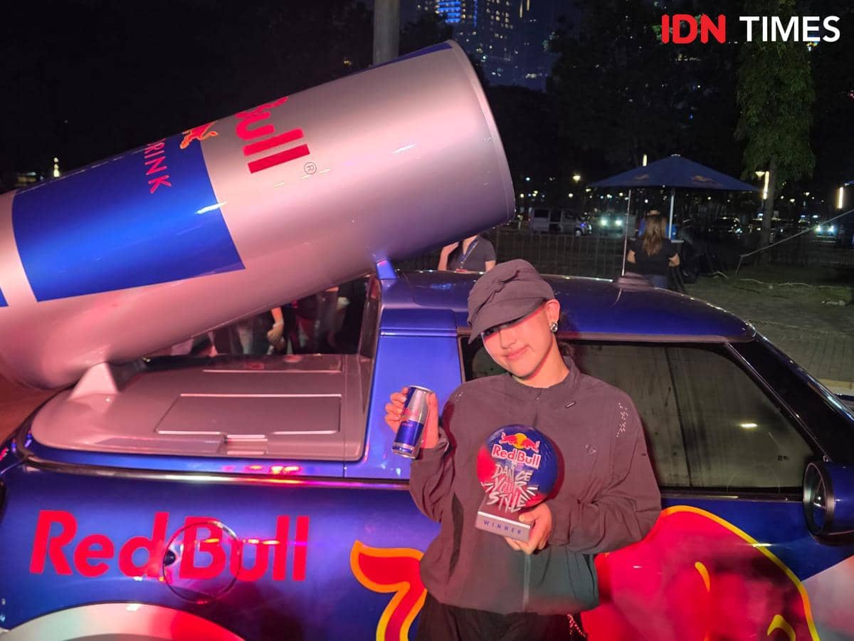 Stella Aurellia saat memenangkan kompetisi nasional Red Bull Dance Your Style di Plaza Timur GBK dan siap jadi wakil Indonesia di Swiss