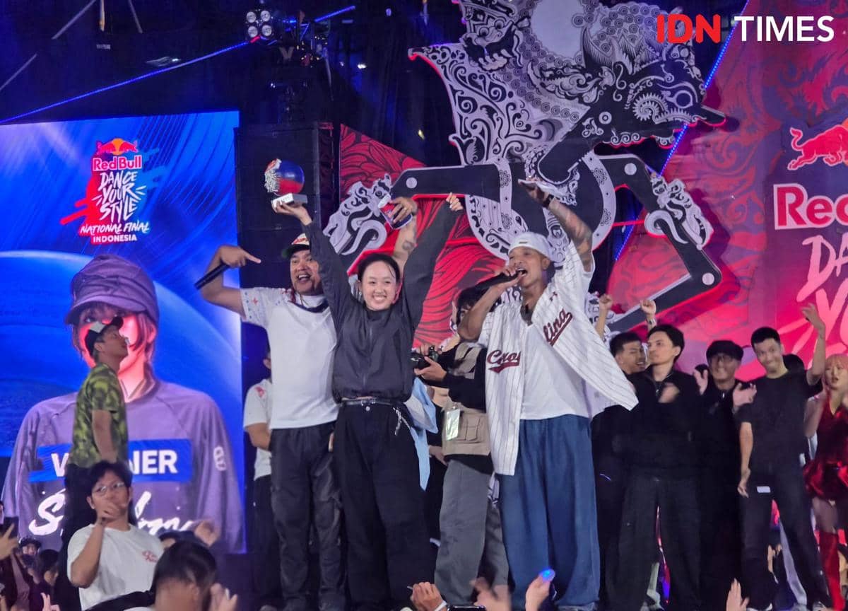 Stella Aurellia saat memenangkan kompetisi nasional Red Bull Dance Your Style di Plaza Timur GBK dan siap jadi wakil Indonesia di Swiss