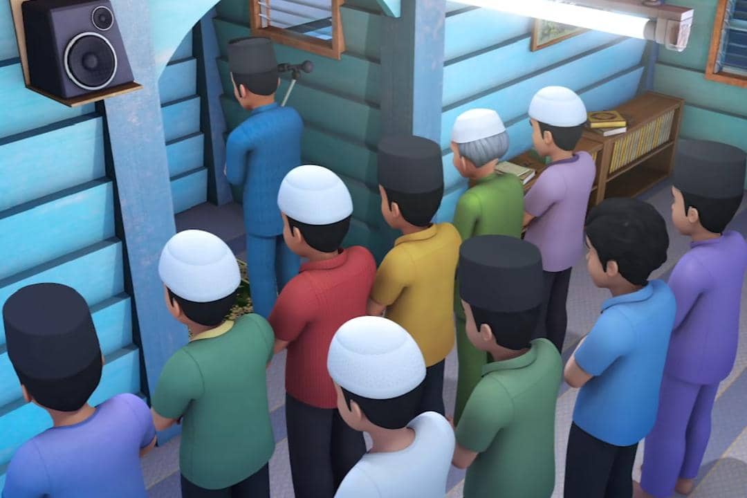 Abang Hamzah menjadi imam salat tarawih
