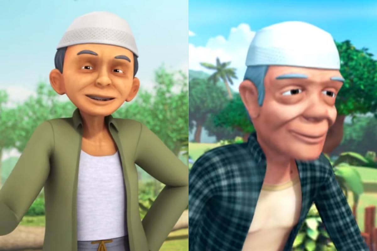Tok Dalang dan Tok Dul sehari-hari sering mengenakan outfit yang mirip, meski motif dan tone warnanya tak sama persis