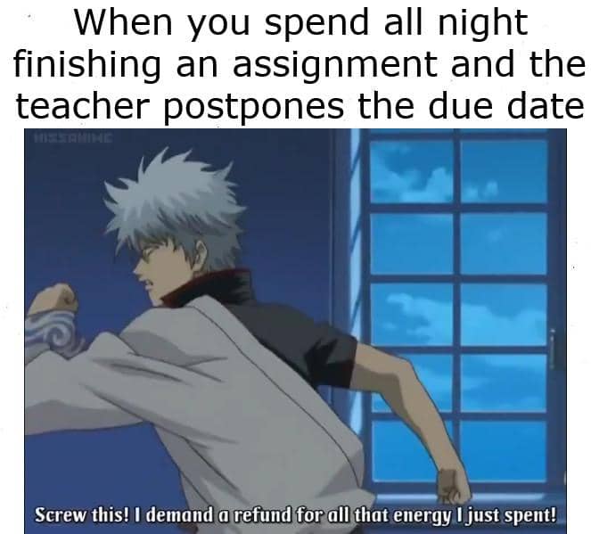 meme anime tentang momen yang bikin dongkol