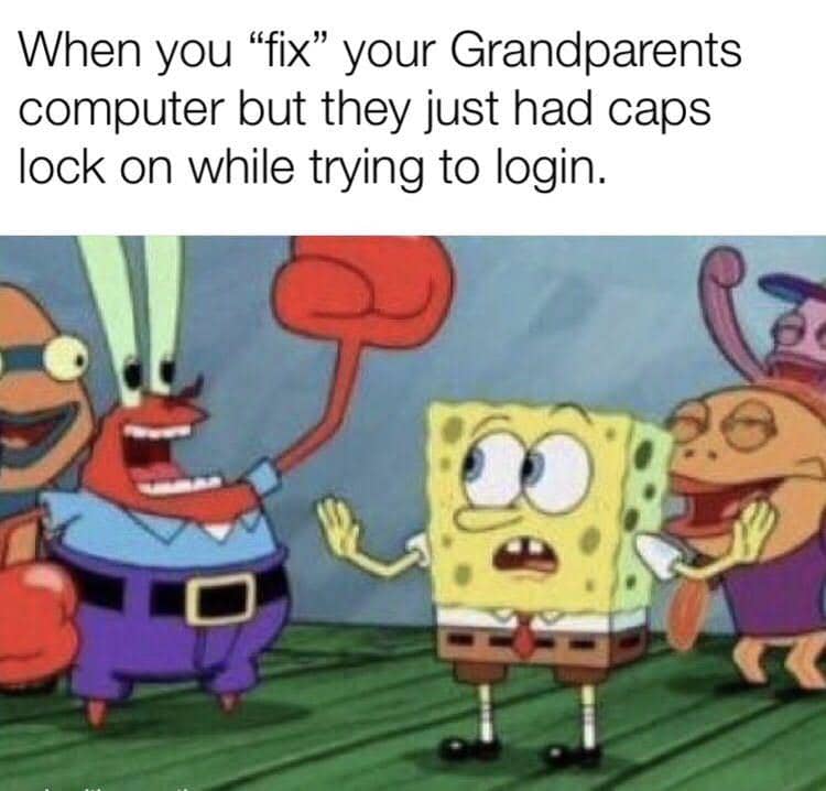 meme SpongeBob tentang merasa genius