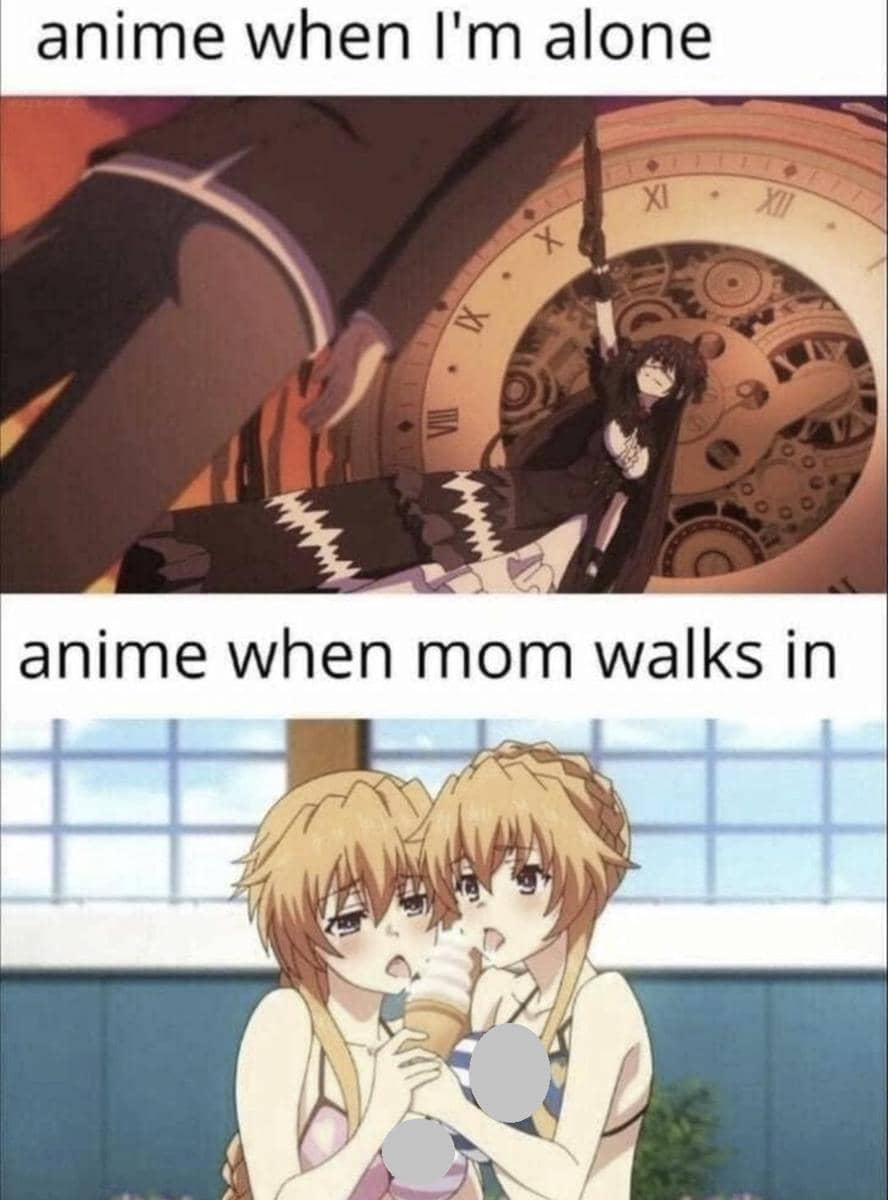 meme anime tentang momen apes