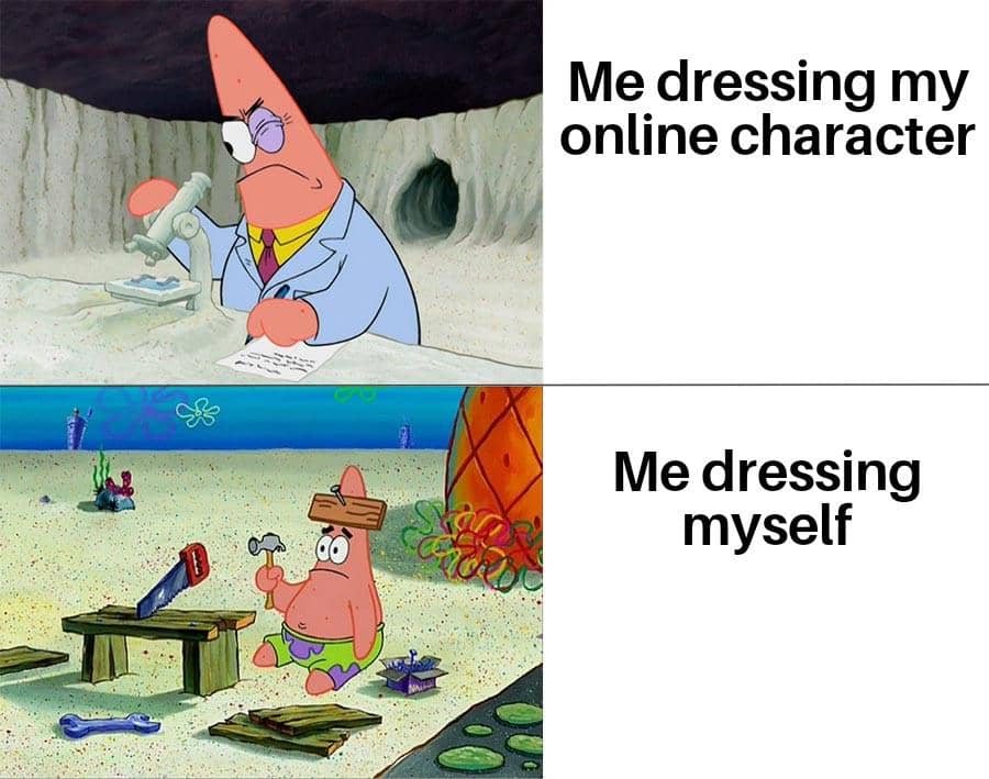 meme SpongeBob tentang prioritas