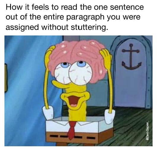 meme SpongeBob tentang merasa genius