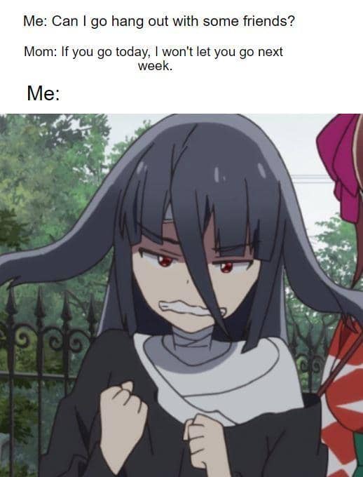 meme anime tentang momen yang bikin dongkol