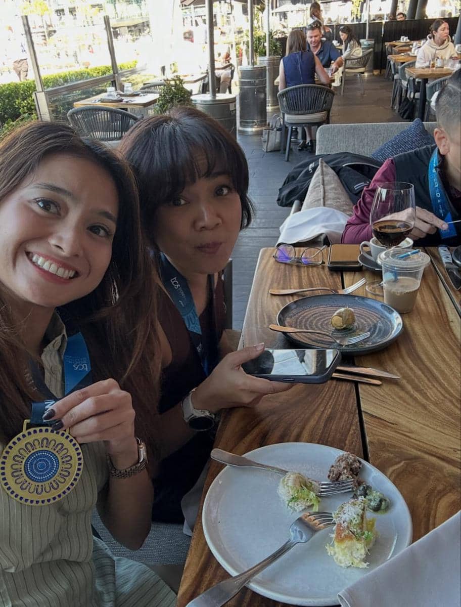 Acha Septriasa berpartisipasi dalam Sydney Marathon 2026, sebagaimana dibagikan melalui akun Instagram pribadinya.