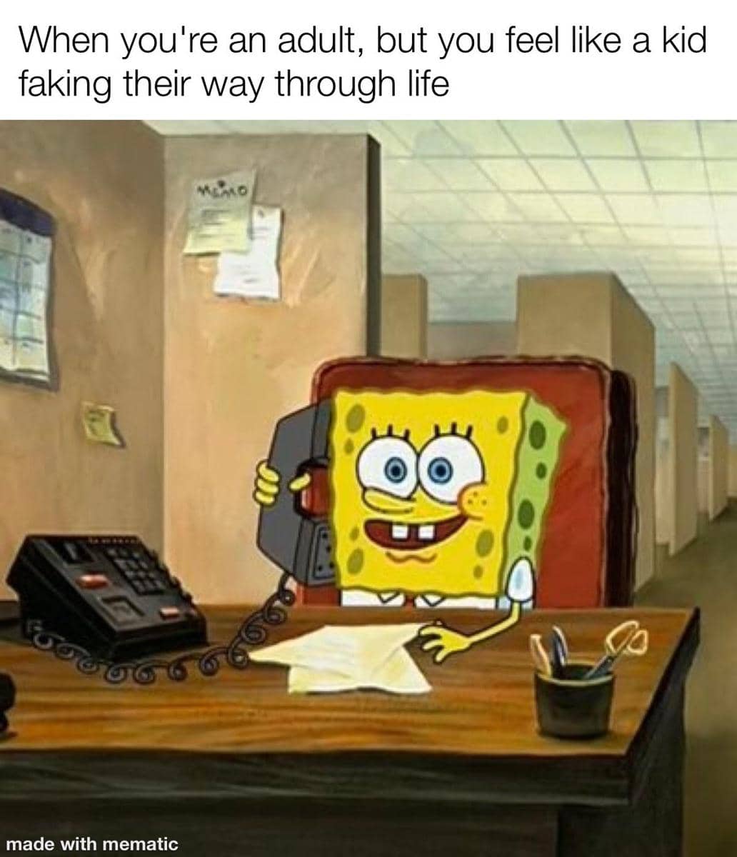 meme SpongeBob tentang karier