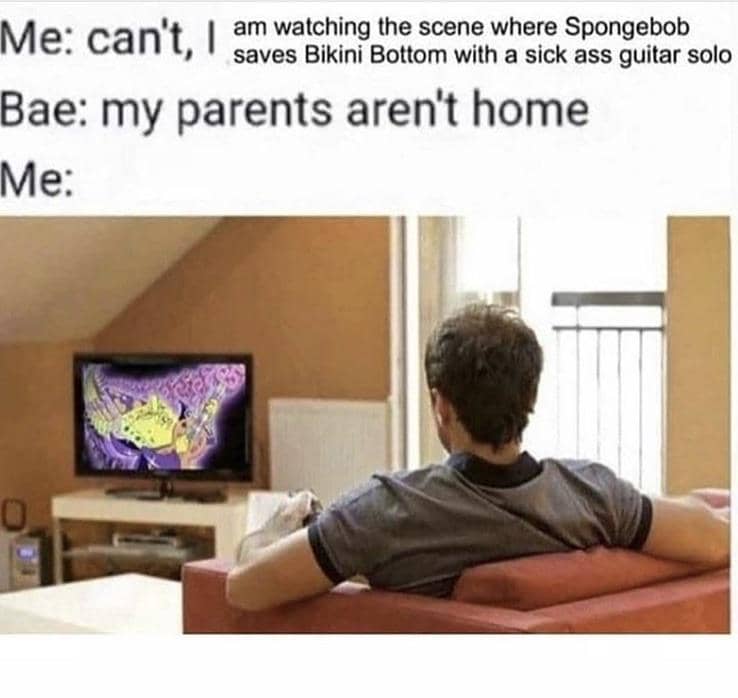 meme SpongeBob tentang prioritas